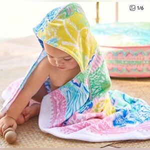 Pottery Barn Kids- Lilly Pulitzer Hooded Towel